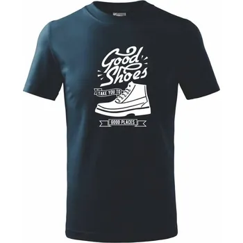 Good Shoes - Tričko dětské bavlněné - 98 cm / 2 roky ( Námořní modrá (velmi tmavá - téměř černá) )