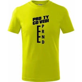 Chlapecké tričko Automat pro ty co vědí - Tričko dětské bavlněné - 98 cm / 2 roky ( Limetková )