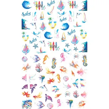 Přípravek na nehty Vodolepky na nehty – Mořské motivy