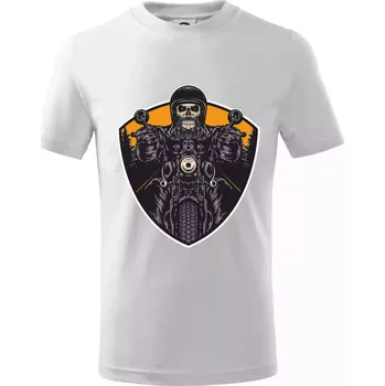 Road runner lebka - Tričko dětské bavlněné - 98 cm / 2 roky ( Bílá )