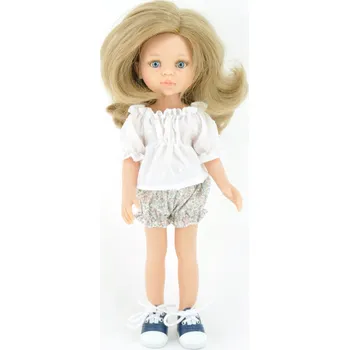 Doplněk pro panenku Oblečení pro panenku Paola Reina Amigas 32 cm, kraťasy a bílá tunika, sada
