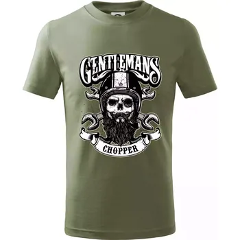 Gentlemans Chopper - Tričko dětské bavlněné - 98 cm / 2 roky ( Khaki )
