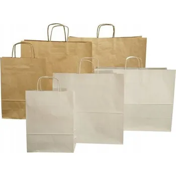 Papírové tašky PRĄŻEK 90g VELKÉ 33x12x50 200ks