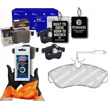 Brzdová destička BRZDOVÉ DESTIČKY FIAT DUCATO 94- S ČIDLEM DELPHI HAM #Petrolhead Pro+ Kit3