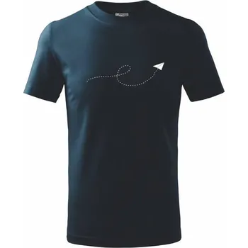 Vlaštovka - Tričko dětské bavlněné - 98 cm / 2 roky ( Námořní modrá (velmi tmavá - téměř černá) )