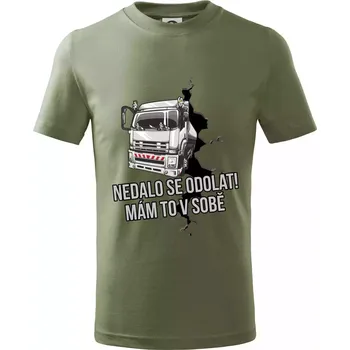 Nedalo se odolat, mám to v sobě kamion - Tričko dětské bavlněné - 98 cm / 2 roky ( Khaki )