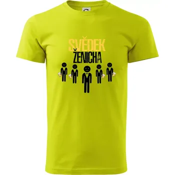 Drink team - Svěděk ženicha - Klasické pánské triko vyšší gramáže - L ( Limetková )