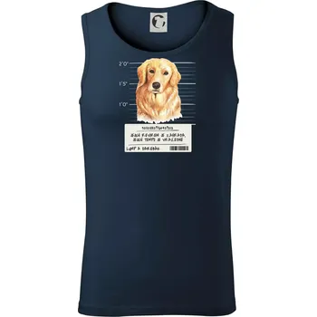 Lump a darebák zlatý retrívr - Tílko pánské Core - L ( Námořní modrá (velmi tmavá - téměř černá) )