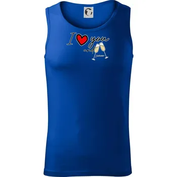 I love you and prosecco - Tílko pánské Core - XL ( Královská modrá )