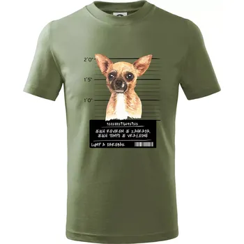 Lump a darebák čivava - Tričko dětské bavlněné - 134 cm/8 let ( Khaki )