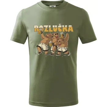 Rozlučka medvědi - Tričko dětské bavlněné - 104-110cm / 3-4 roky ( Khaki )