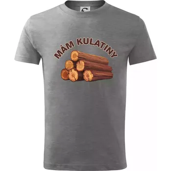 Chlapecké tričko Mám kulatiny bez věku - Tričko dětské bavlněné - 98 cm / 2 roky ( Tmavě šedý melír )