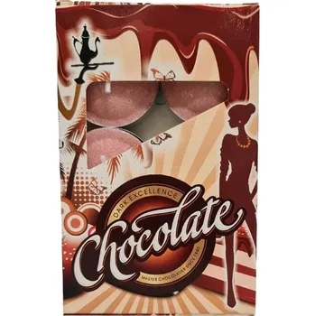 Svíčka Parafínové čajové svíčky CHOCOLATE Adpal 6 ks