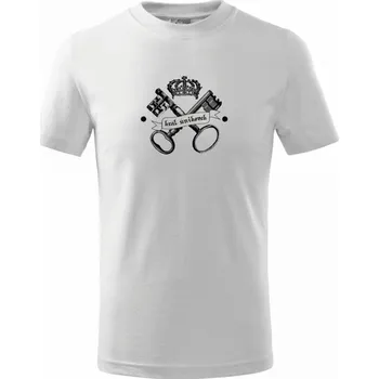 Chlapecké tričko Král únikovek - Tričko dětské bavlněné - 98 cm / 2 roky ( Bílá )