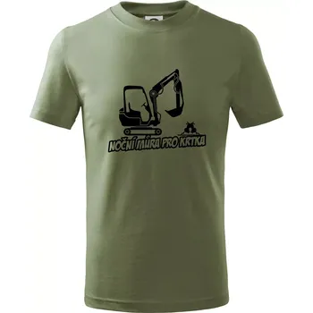 Noční můra pro krtka - Tričko dětské bavlněné - 98 cm / 2 roky ( Khaki )