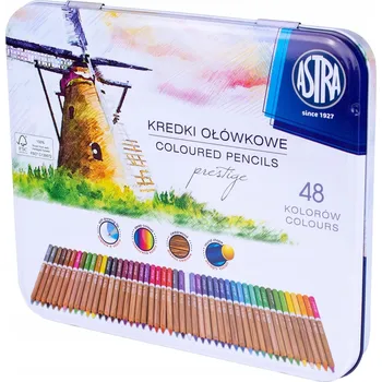 Pastelka Pastelky z cedrového dřeva Prestige Astra, 48 barev