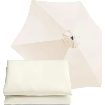 Stínicí technika Náhradní potah na zahradní slunečník 6 ramen 300 cm - bílý