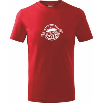 Chlapecké tričko King of the Mountains - Tričko dětské bavlněné - 98 cm / 2 roky ( Červená )