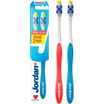 Zubní kartáček 2 Manuální zubní kartáčky Jordan Total Clean Medium