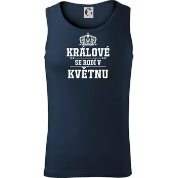 Králové se rodí v květnu - Tílko pánské Core - 2XL ( Námořní modrá (velmi tmavá - téměř černá) )