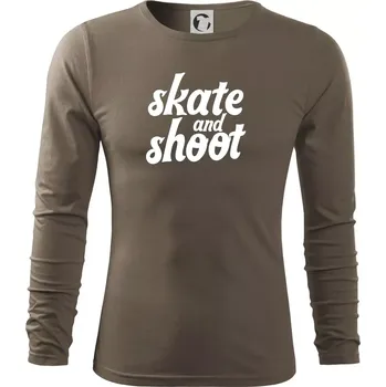 Pánská móda Biatlon skate and shoot - Triko s dlouhým rukávem FIT-T long sleeve - S ( Army )