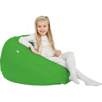 Sedací pytel Zahradní sedací vak ZELENÝ křeslo L - pro děti NYLON