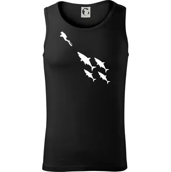 Potápěč žraloci - Tílko pánské Core - 2XL ( Černá )