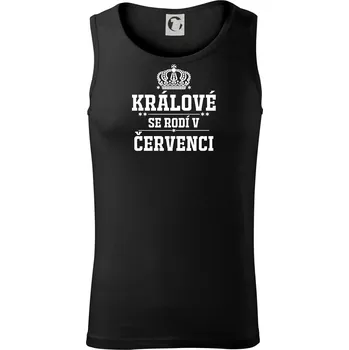 Králové se rodí v červenci - Tílko pánské Core - 2XL ( Černá )