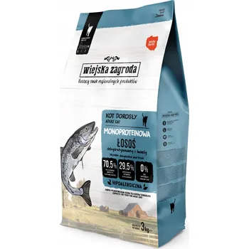 Krmivo pro kočku Wiejska Zagroda Suché Krmivo pro kočky Monoprotein Losos 3kg