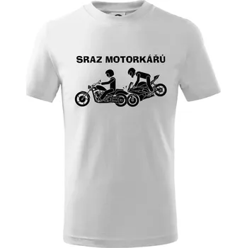 Sraz motorkářů (Hana-creative) - Tričko dětské bavlněné - 98 cm / 2 roky ( Bílá )