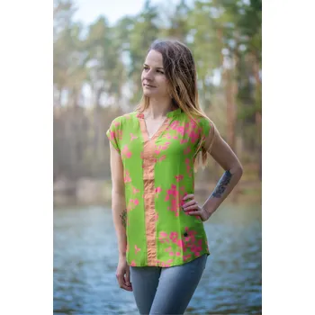 Dámské tričko Dámská halenka KIXMI LARISA ZELENÁ S