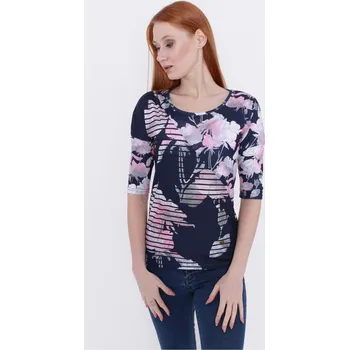 Dámské tričko Dámské triko KIXMI KRISTIE TMAVĚ MODRÁ S