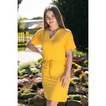 Dámské šaty Dámské šaty KIXMI PRISSY ŽLUTÁ S
