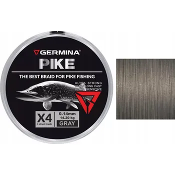 Šňůra Šňůra Pike Spinn Braid GERMINA 0,14 mm 14,20 kg 150 m