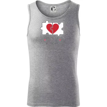 You and me forever - Tílko pánské Core - L ( Tmavě šedý melír )