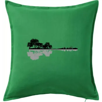 Polštář Kytara příroda - Polštář 50x50 - 50x50 - Pouze potah ( Středně zelená )