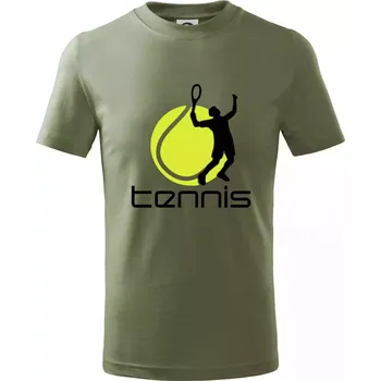 Tenista - Tričko dětské bavlněné - 98 cm / 2 roky ( Khaki )