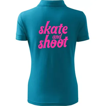 Biatlon skate and shoot růžová - Polokošile dámská Pique Polo - XS ( Tmavý tyrkys )