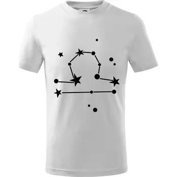 Chlapecké tričko Souhvězdí - Libra - Váhy - Tričko dětské bavlněné - 98 cm / 2 roky ( Bílá )