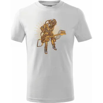 Steampunk rocker - Tričko dětské bavlněné - 98 cm / 2 roky ( Bílá )