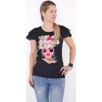 Dámské tričko Dámské triko KIXMI PENNY ČERNÁ S