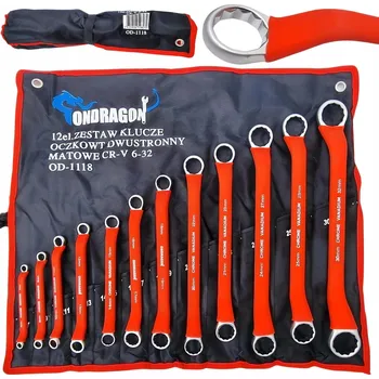 Klíč 6-32 OHNUTÉ OČKOVÉ KLÍČE SADA 12 KS SILNÉ PRÉMIOVÉ