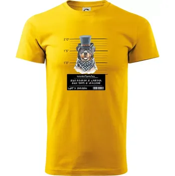Pánské tričko Lump a darebák rotvajler - Triko extra velké (5-8XL) - 8XL ( Žlutá )