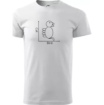 Cat bird diagram - Triko extra velké (5-8XL) - 7XL ( Bílá )