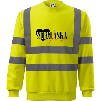 Pánská mikina Sebeláska ta mi jde - Reflexní mikina - XL ( Neonově žlutá )