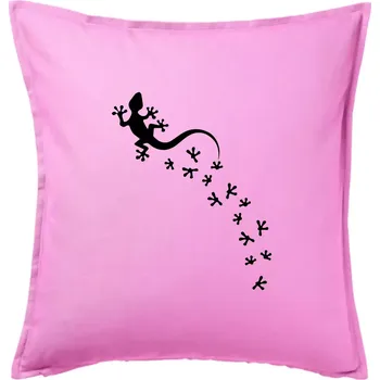 Polštář Geocaching Gekoni - Polštář 50x50 - 50x50 - Pouze potah ( Růžová )