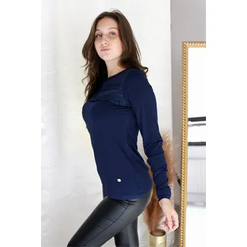 Dámské tričko Dámské triko KIXMI RACHEL TMAVĚ MODRÁ M