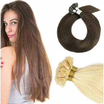 Vlasová regenerace Přírodní hnědé prameny MODERN-HAIR keratin 50 cm