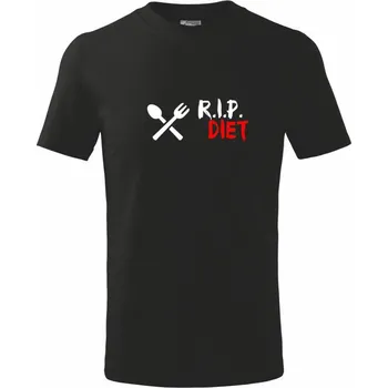 R.I.P. Diet - Tričko dětské bavlněné - 98 cm / 2 roky ( Černá )
