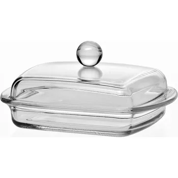 Miska na máslo Jasło 2, bezbarvé sklo